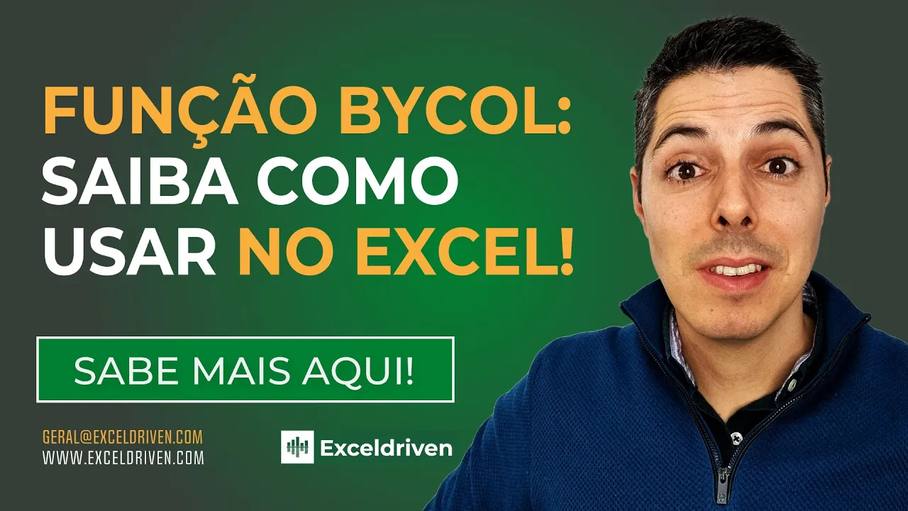 Como Usar a Função ByCol no Excel